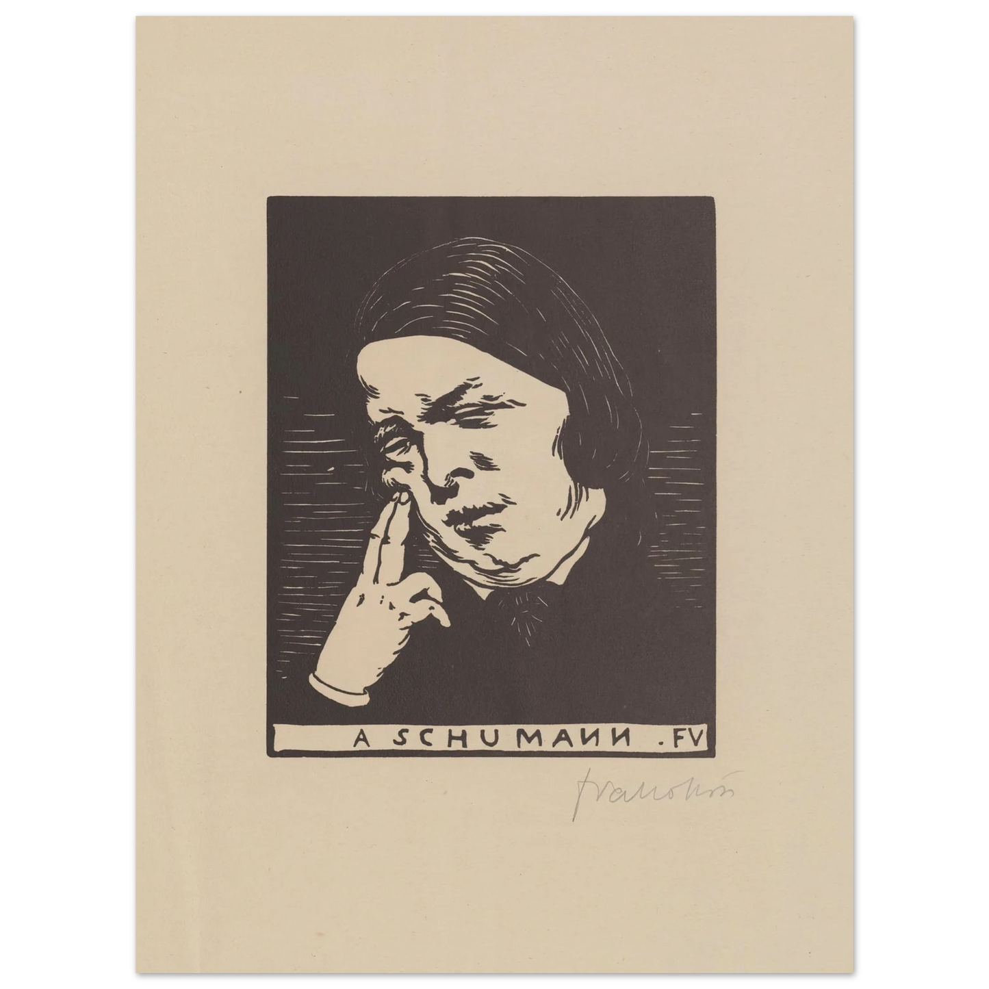 A Schumann (1893) Art Print | Felix Vallotton-Quipham Collections
