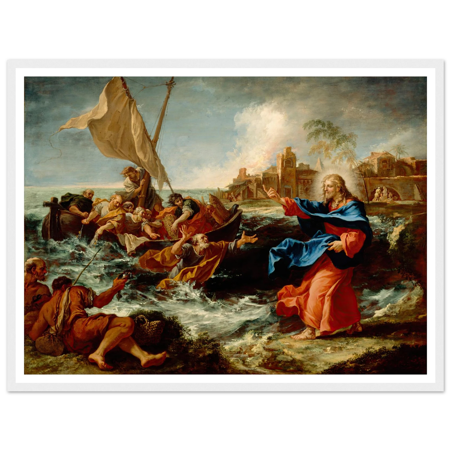 The Miraculous Draught Of Fishes (ca. between 1695 and 1697) Art Print | Sebastiano Ricci-Quipham Collections