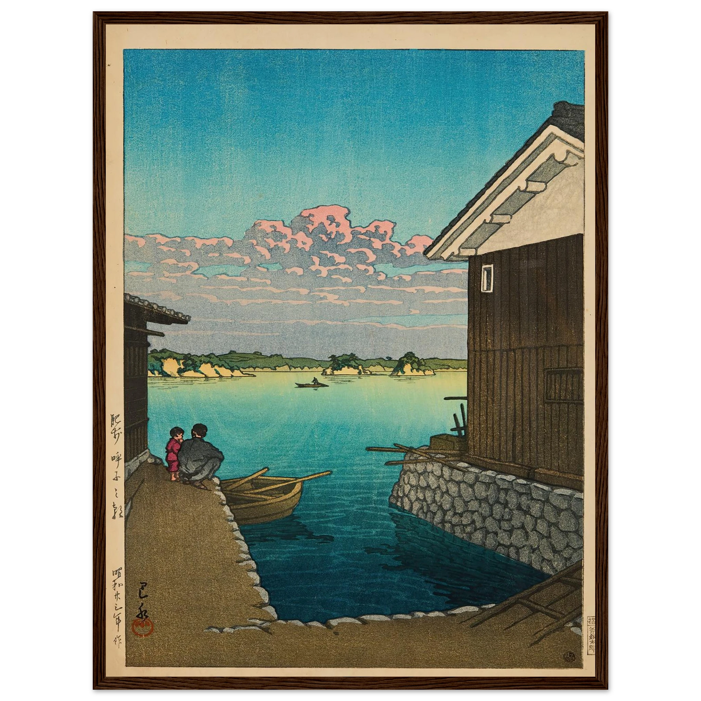 Hizen Yobuko no asa (Morning in Yobuko, Hizen) (1948) Art Print | Kawase Hasui-Quipham Collections