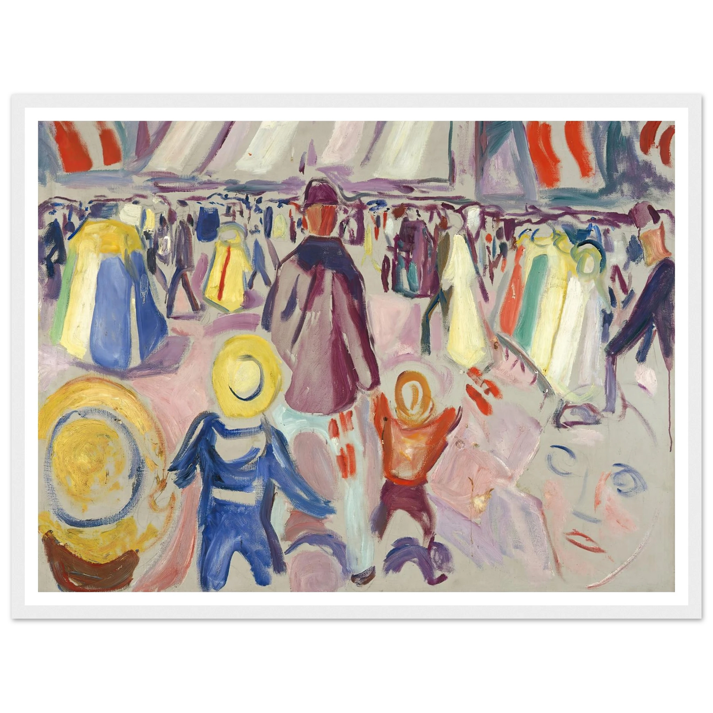 17th of May in a Small, Norwegian Town (1919) Art Print | Edvard Munch-Quipham Collections