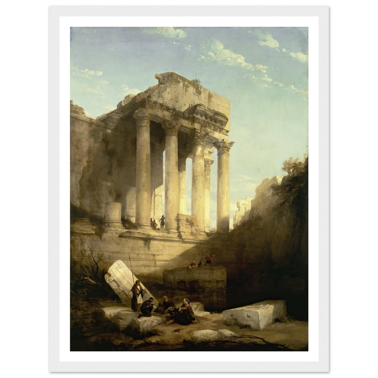 Baalbec,Ruins of the Temple of Bacchus Art Print | David Roberts-Quipham Collections