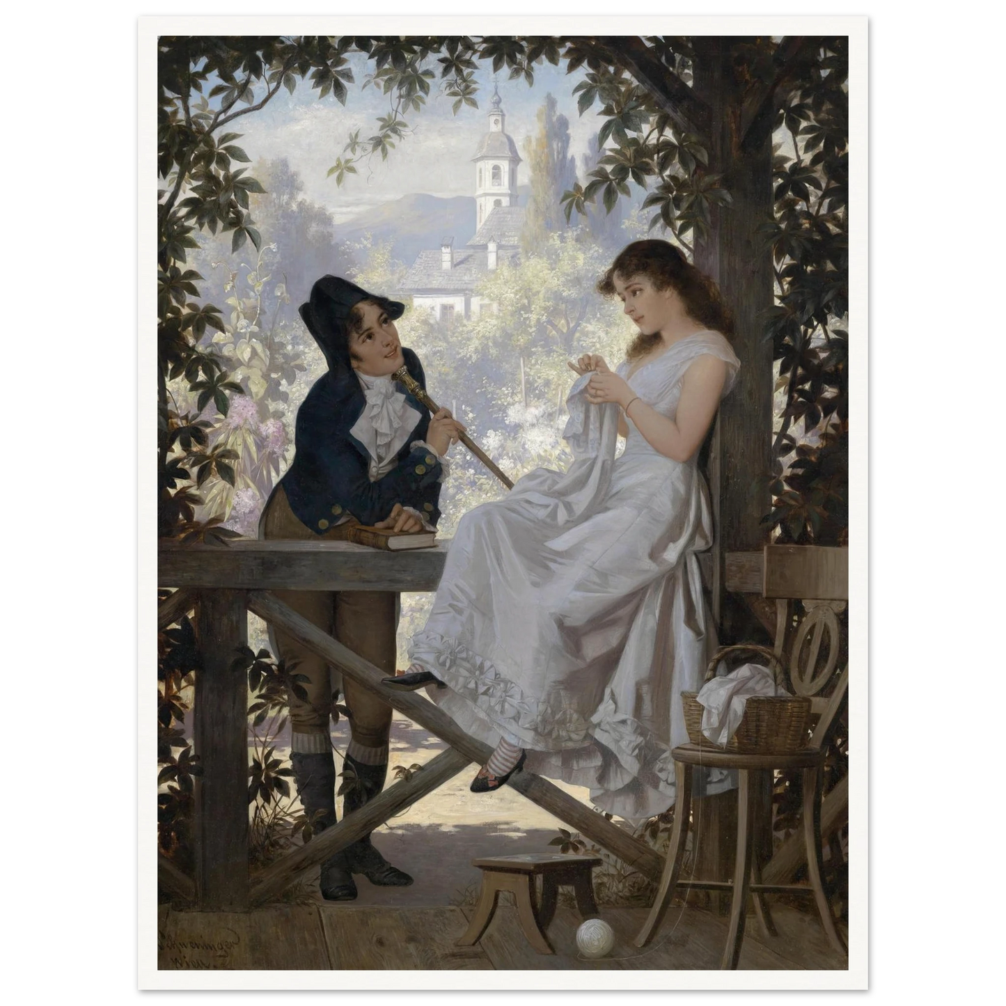 Das Stelldichein Art Print | Carl Schweninger Jr-Quipham Collections