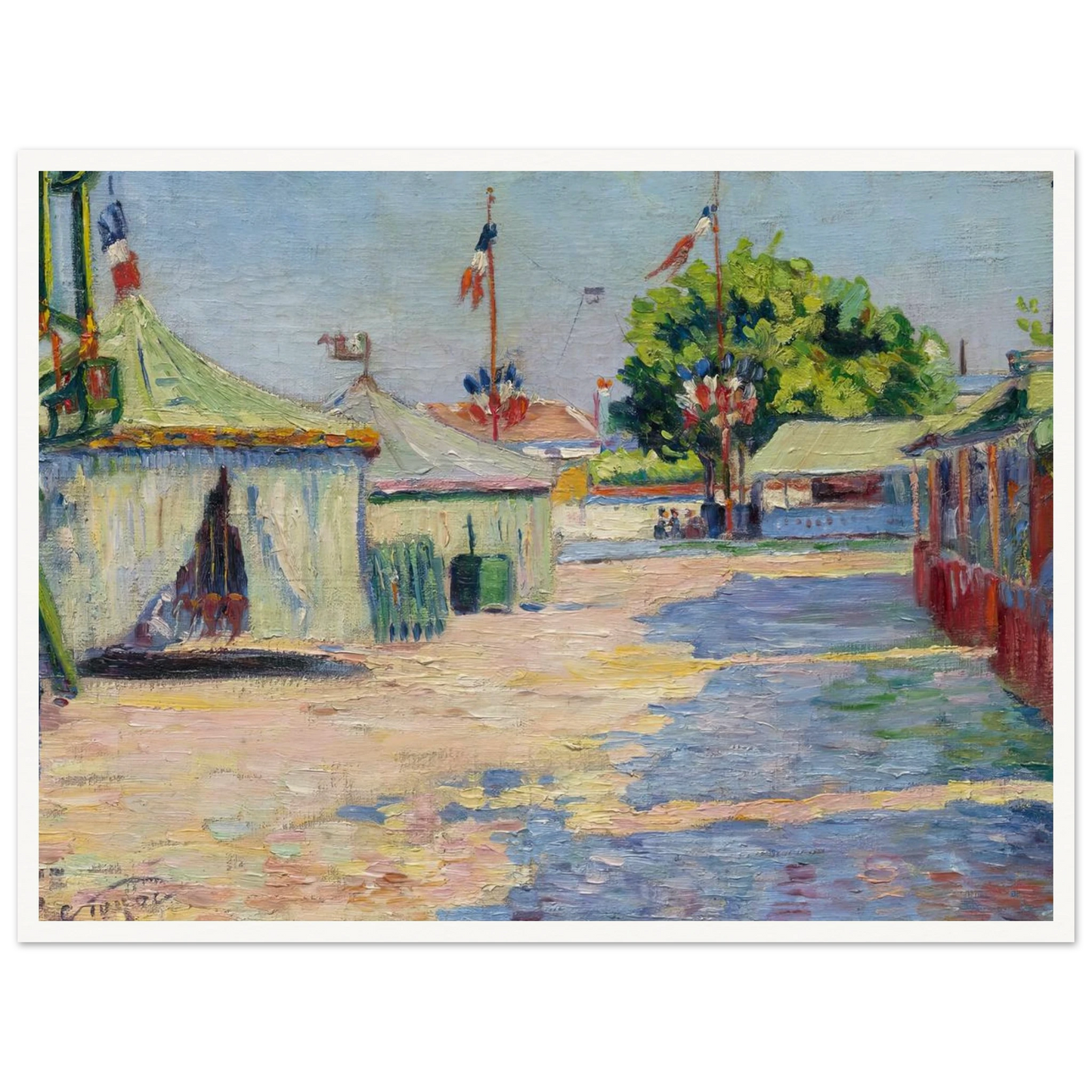La Fête D’asnières (1884) Art Print | Paul Signac-Quipham Collections