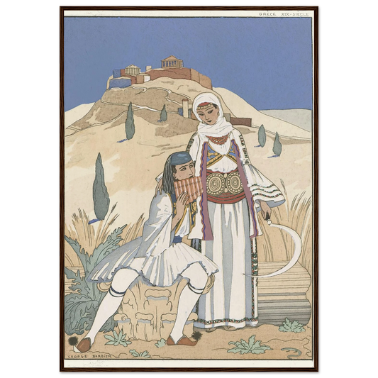 La flute de Pan (1923) Art Print | George Barbier-Quipham Collections
