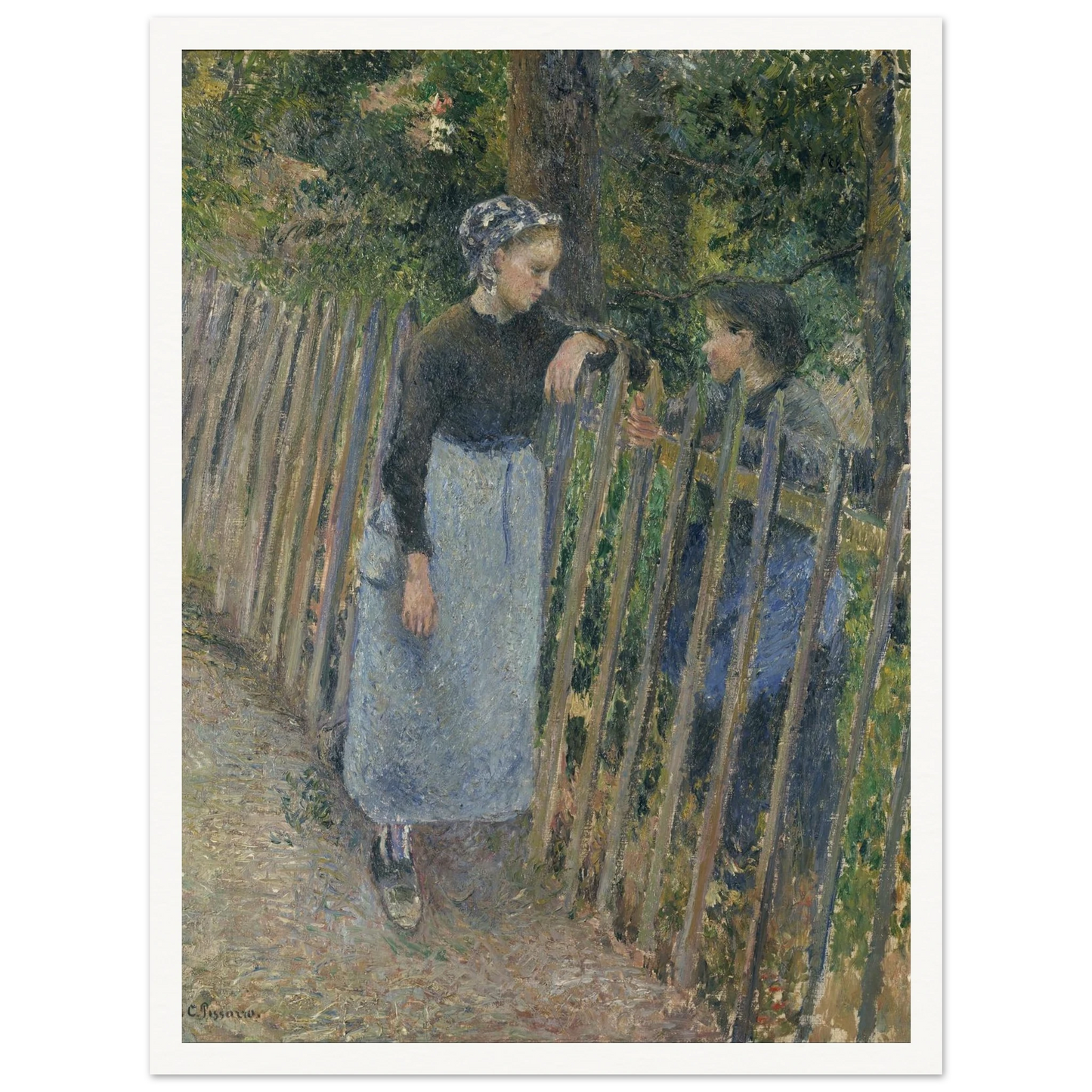 Conversation Art Print | Camille Pissarro-Quipham Collections