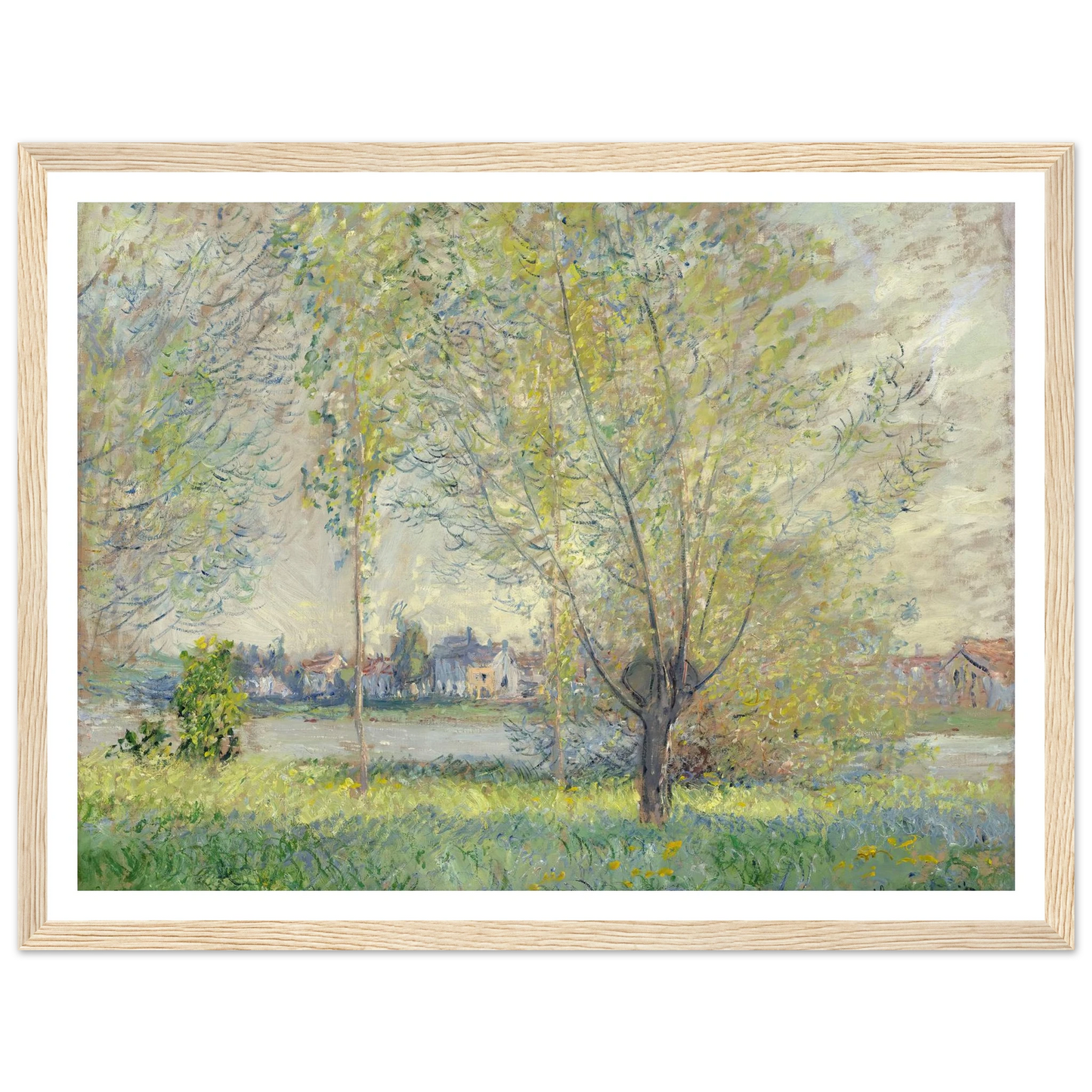 The Willows (1880) Art Print | Claude Monet-Quipham Collections