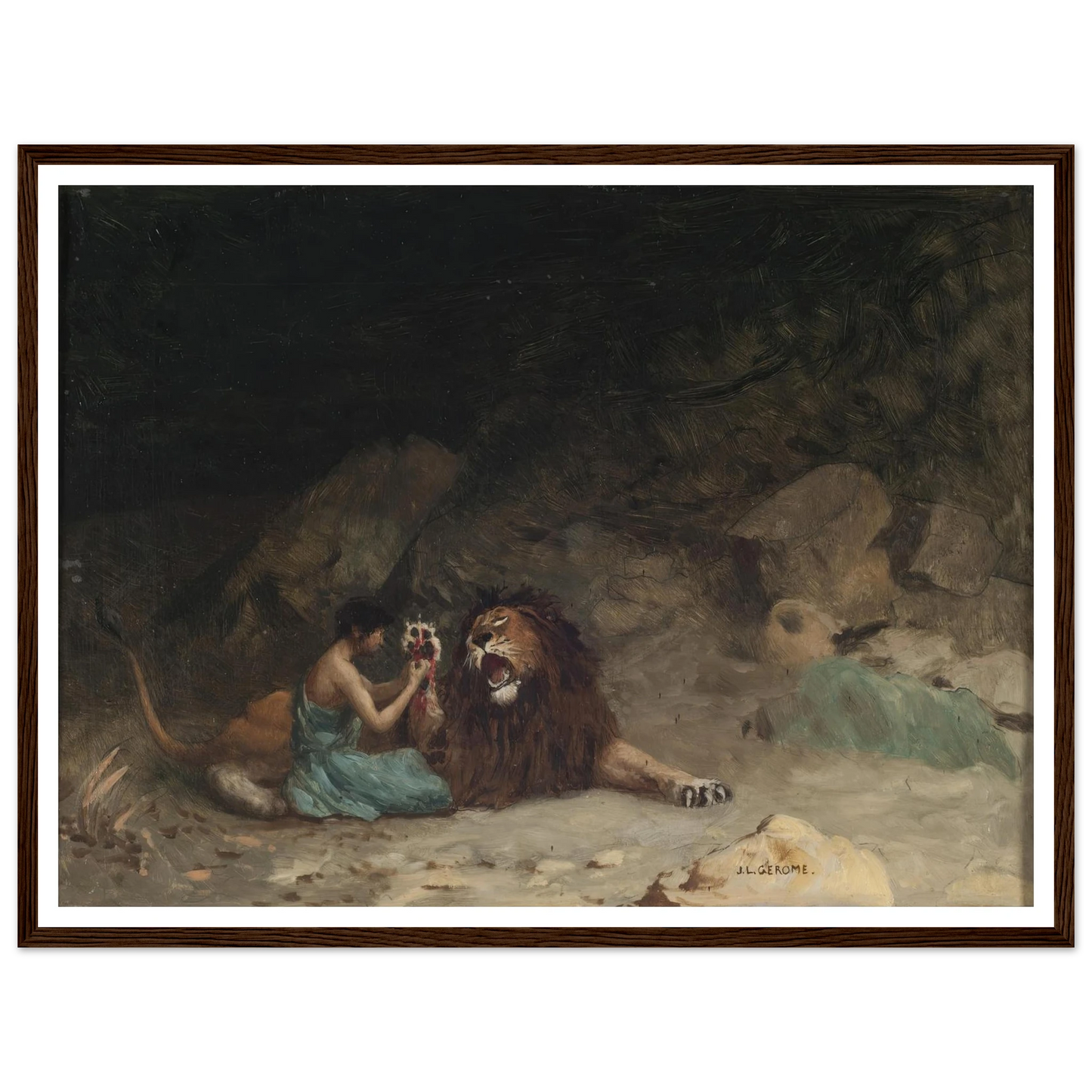 Androcles (circa 1902) Art Print | Jean Leon Gerome-Quipham Collections