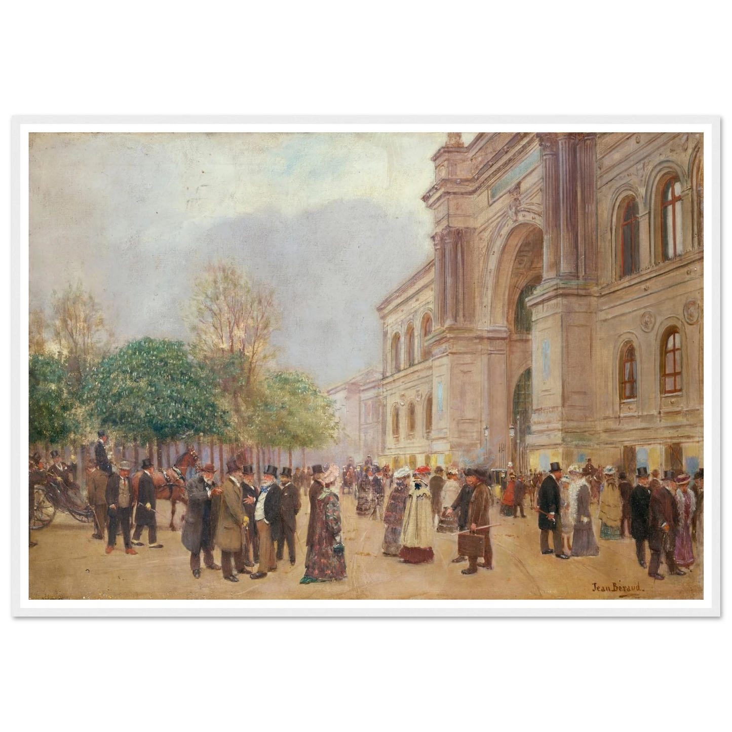 La sortie du Salon, au Palais de l’Industrie (1890) Art Print | Jean Beraud-Quipham Collections