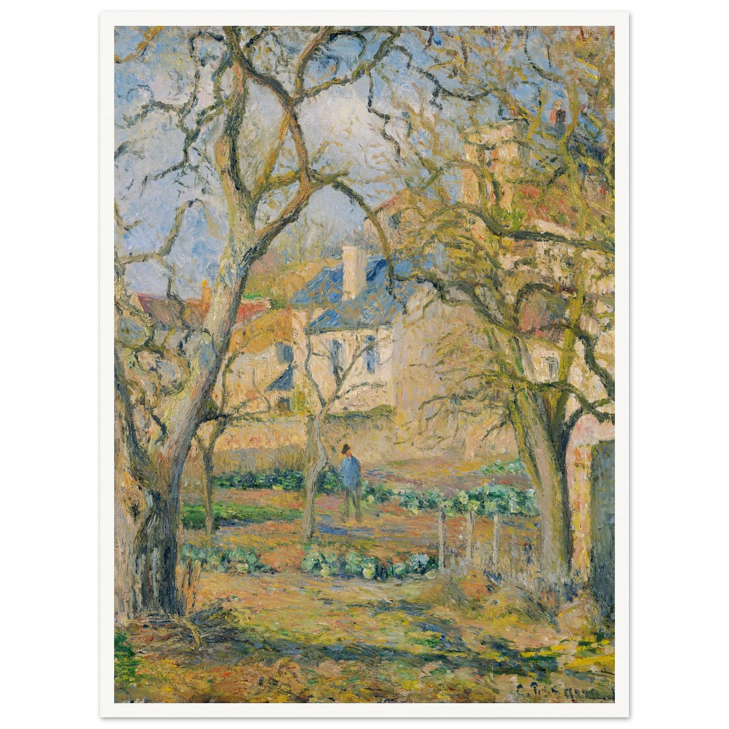 Vegetable Garden (1878) Art Print | Camille Pissarro-Quipham Collections