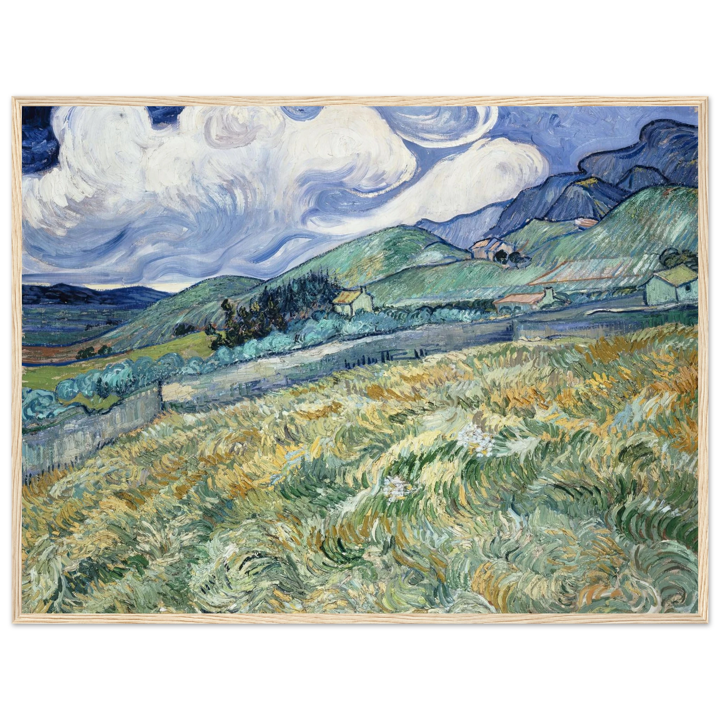 Landscape from Saint-Rémy (1889) Art Print | Vincent van Gogh-Quipham Collections
