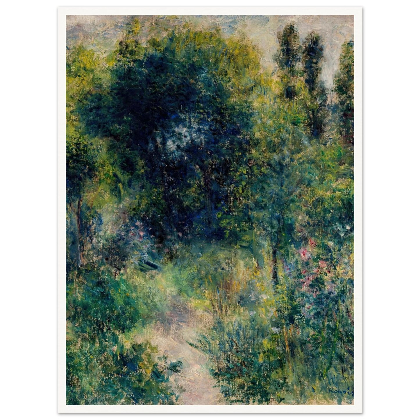 Garden (circa 1877) Art Print | Pierre Auguste Renoir-Quipham Collections