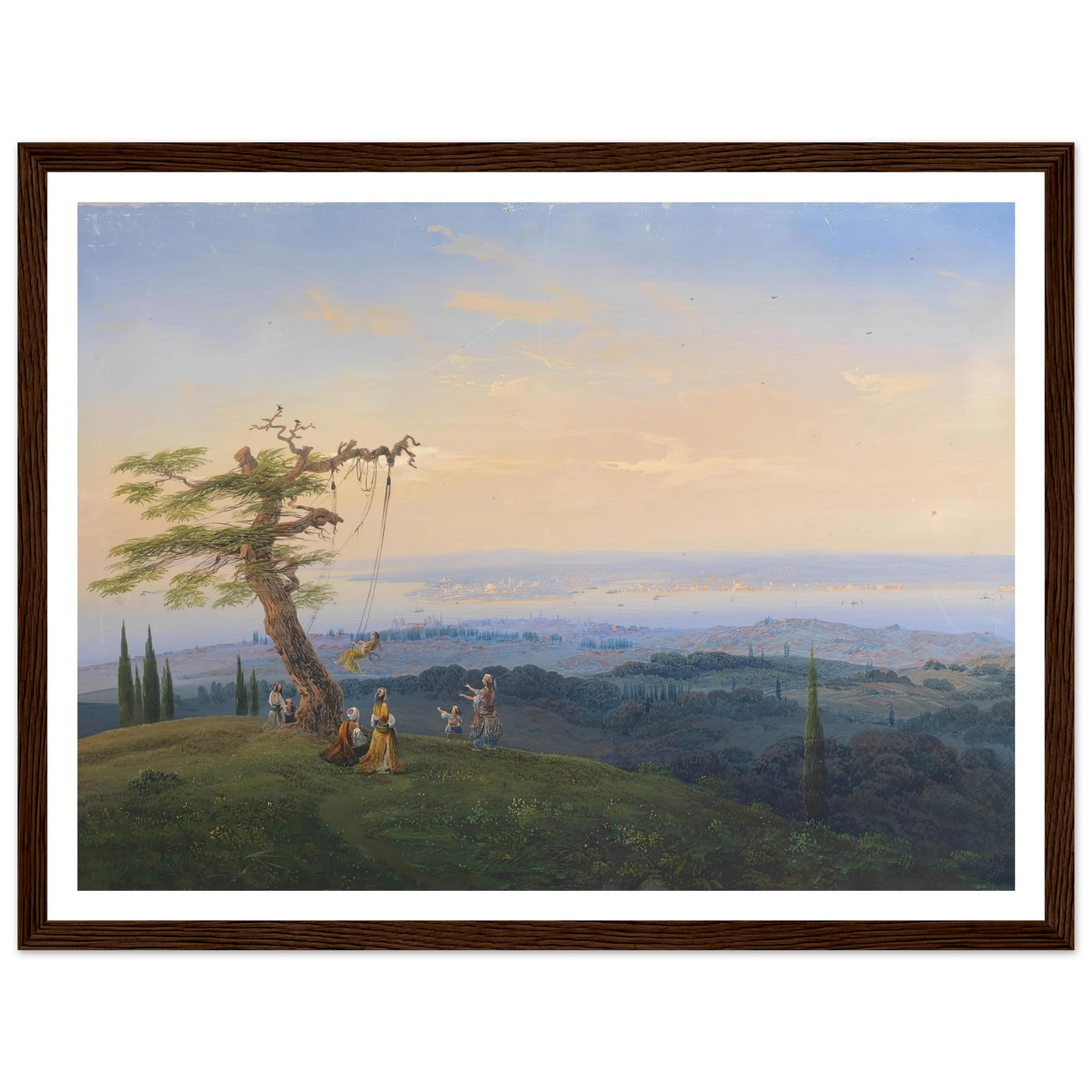 Abendliches Vergnügen vor den Toren Konstantinopels Art Print | Carlo Bossoli-Quipham Collections