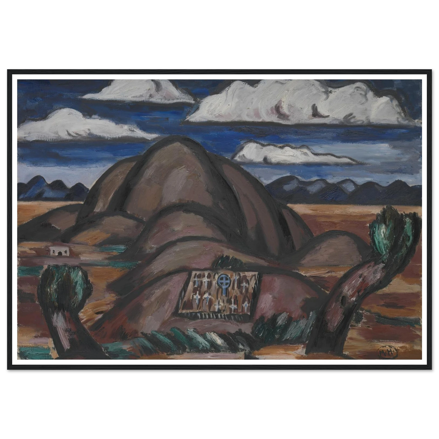 Cemetery, New Mexico (1924) Art Print | Marsden Hartley-Quipham Collections