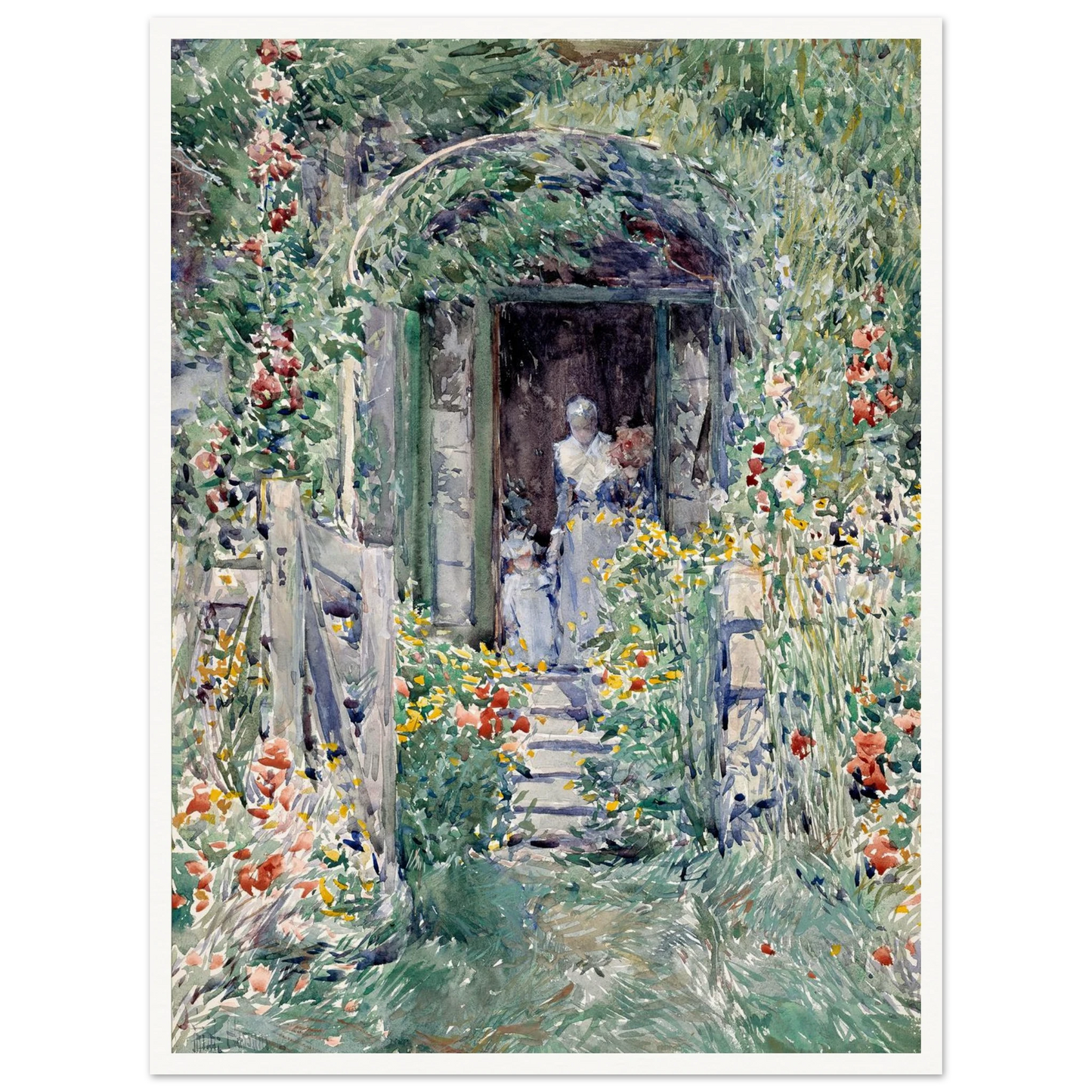 The Garden in Its Glory (1892) Art Print | Childe Hassam-Quipham Collections