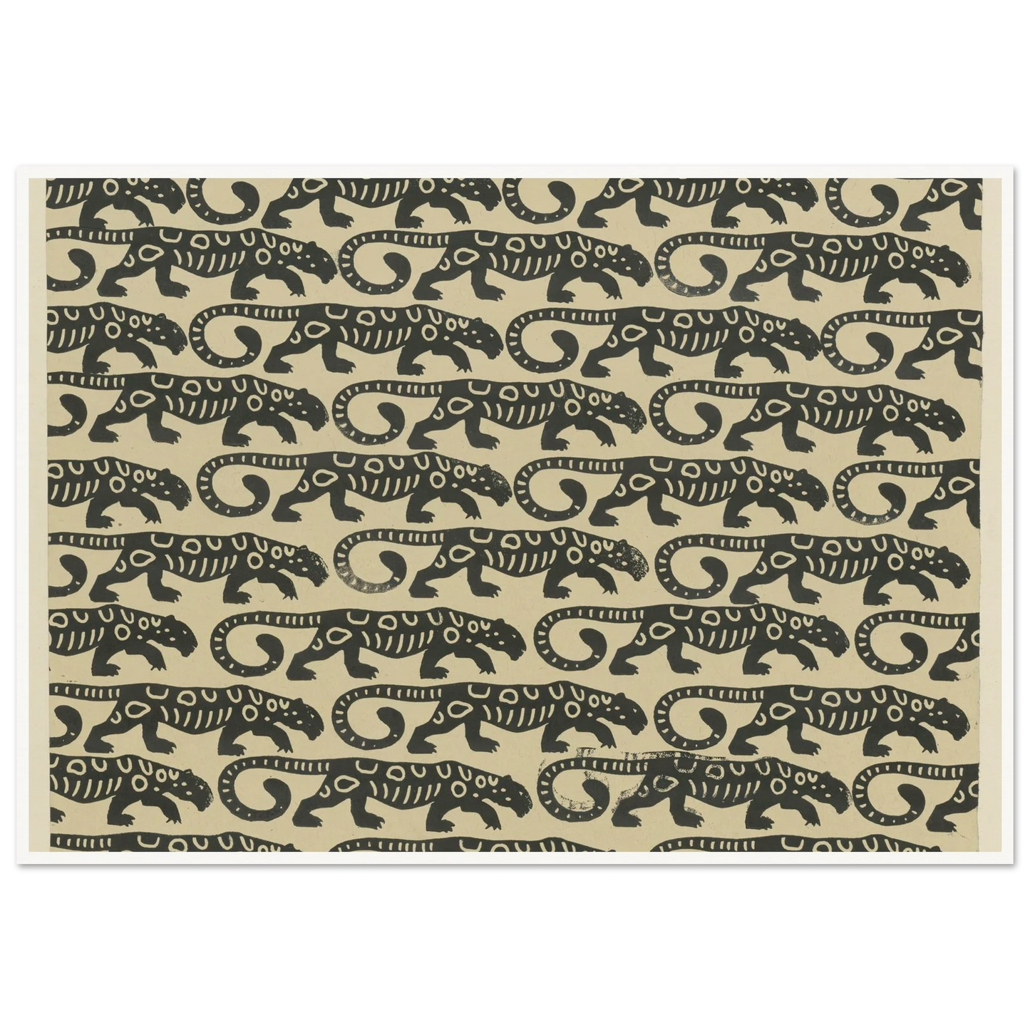 Buntpapier (Leoparden) (1902 - 1906) Art Print | Maria von Uchatius-Quipham Collections