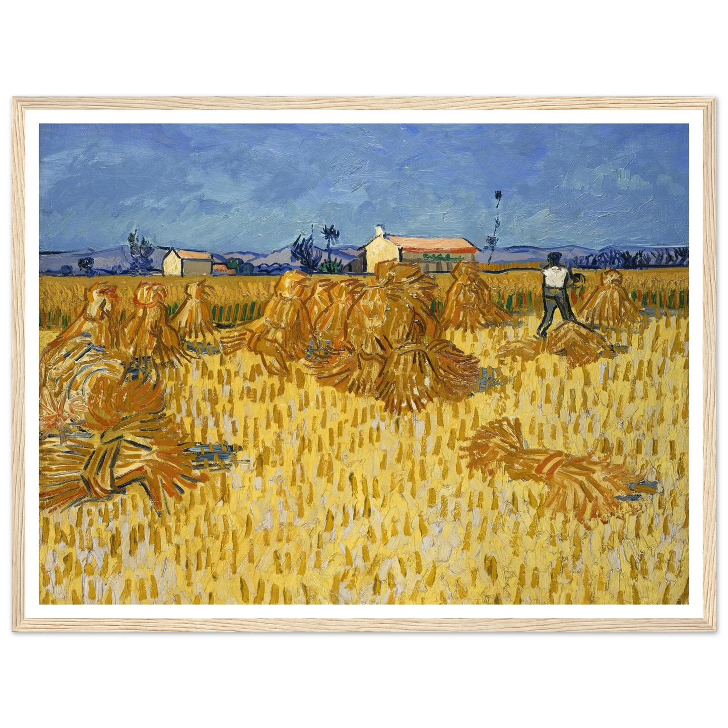 Corn Harvest in Provence Art Print | Vincent van Gogh-Quipham Collections