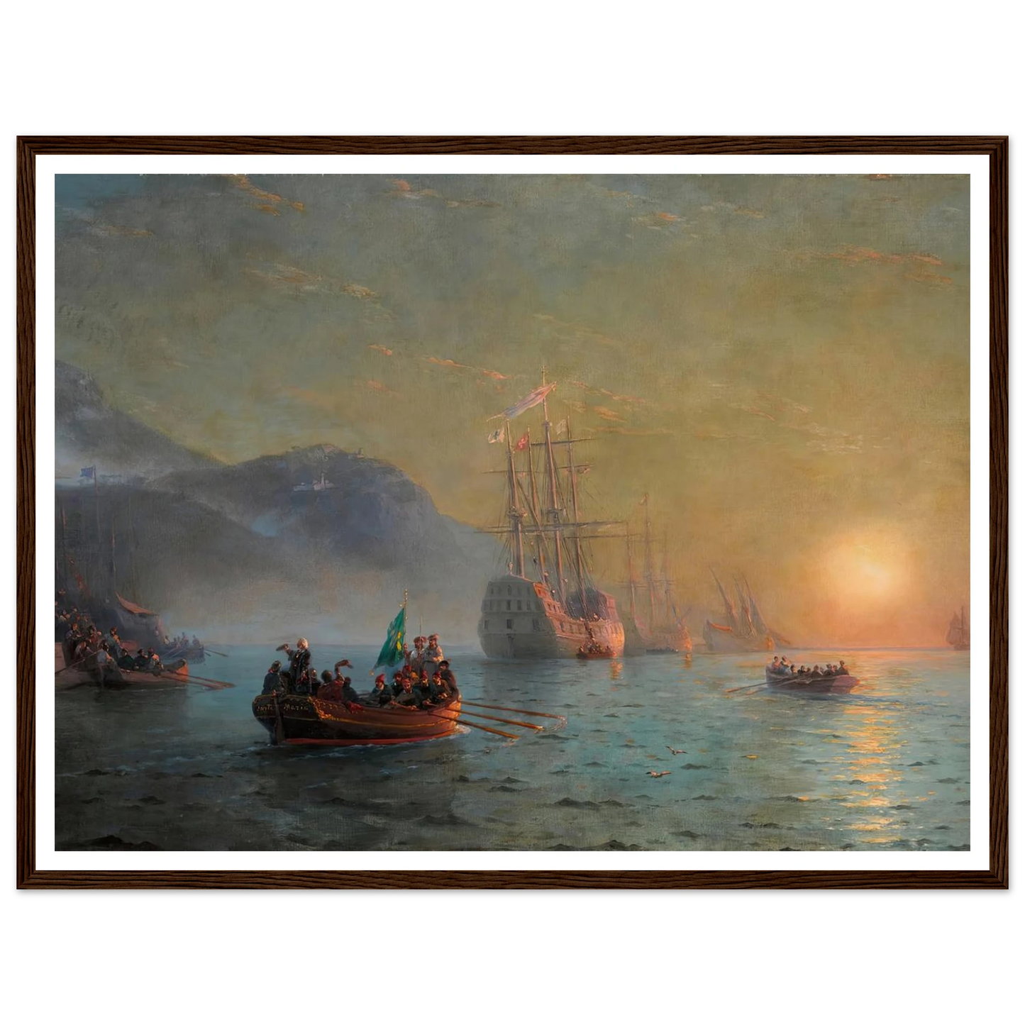 Columbus’ Farewell before Starting on his Voyage from Port Palos in Spain (1892) Art Print | Ivan Konstantinovich Aivazovsky-Quipham Collections