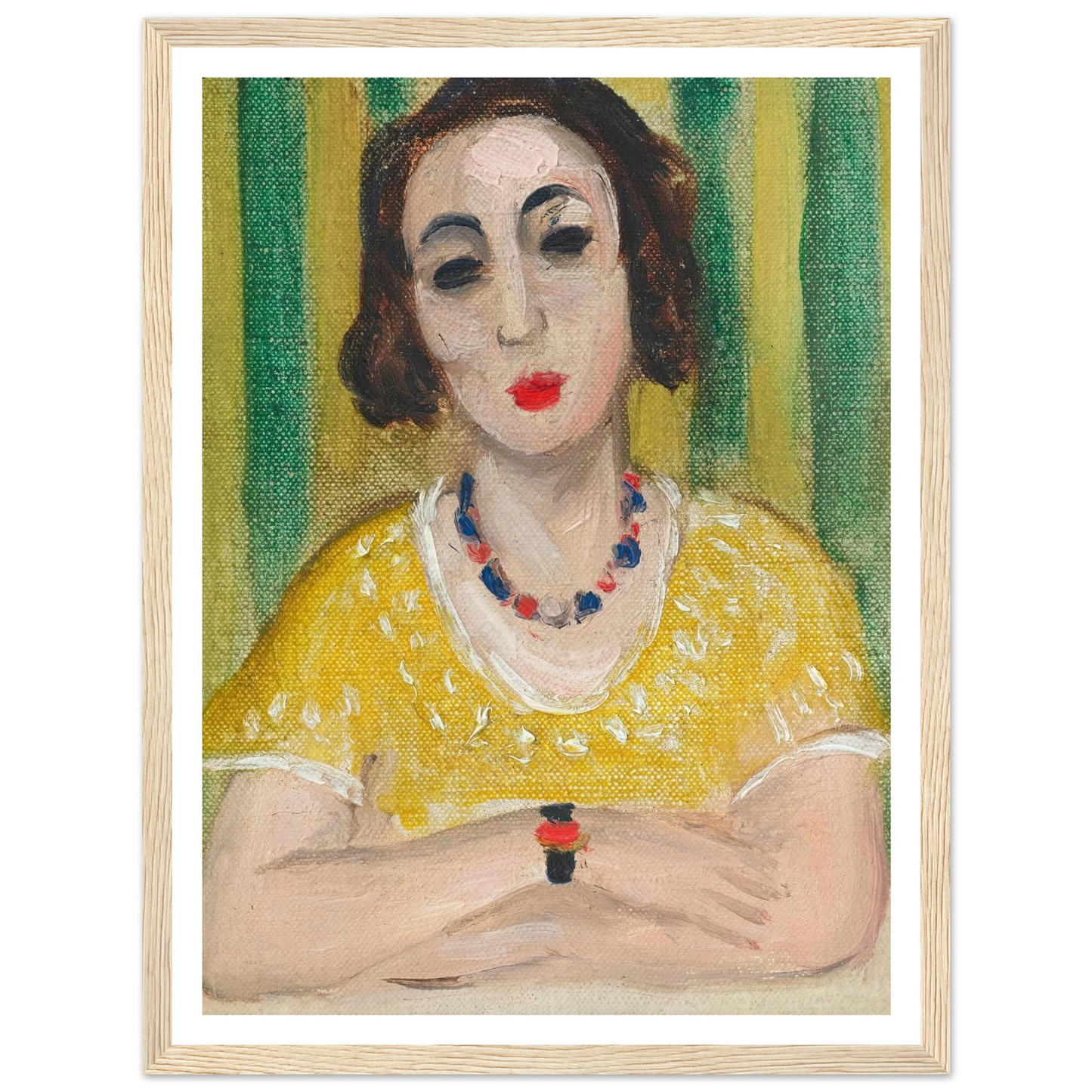 Henriette, robe jaune (1923) Art Print | Henri Matisse-Quipham Collections