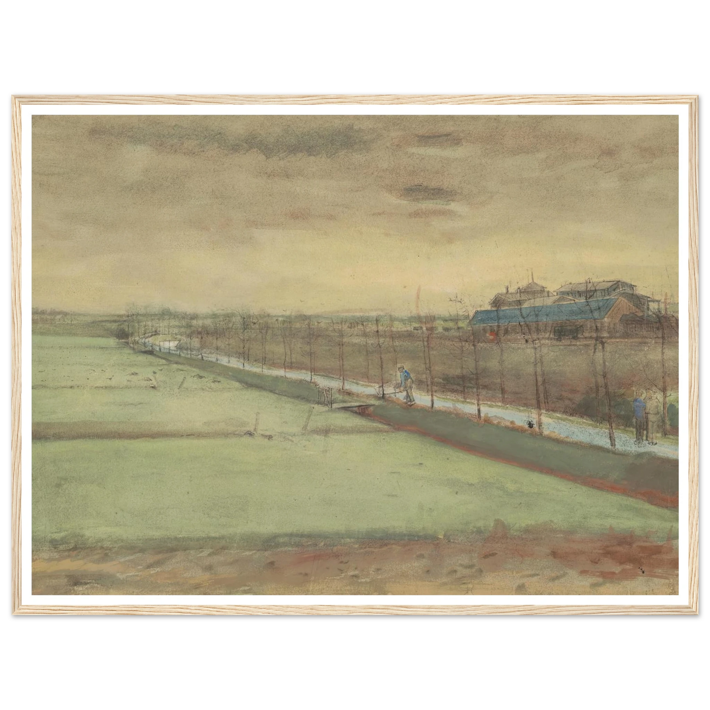 Weilanden bij Rijswijk en de Schenkweg (1882) Art Print | Vincent van Gogh-Quipham Collections