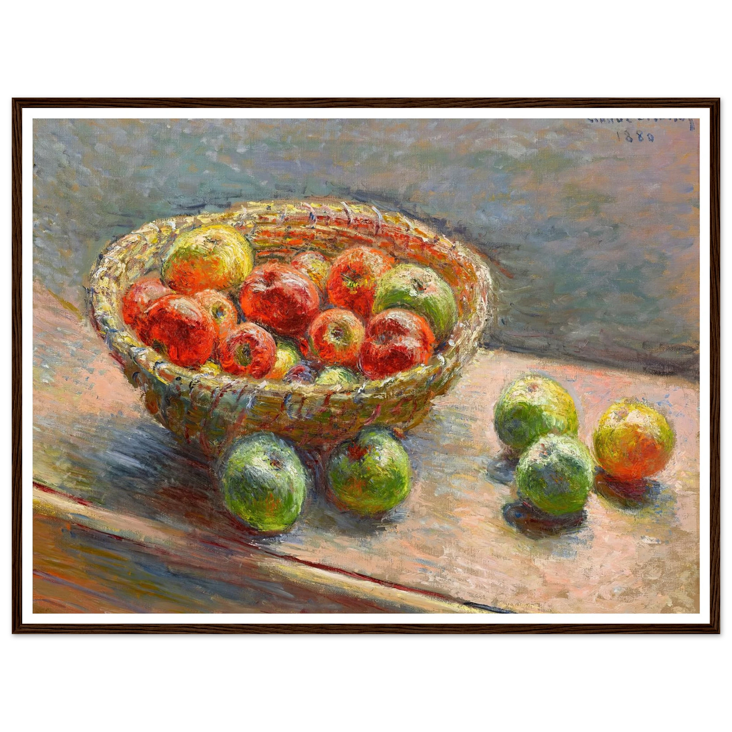 Le panier de pommes (1880) Art Print | Claude Monet-Quipham Collections