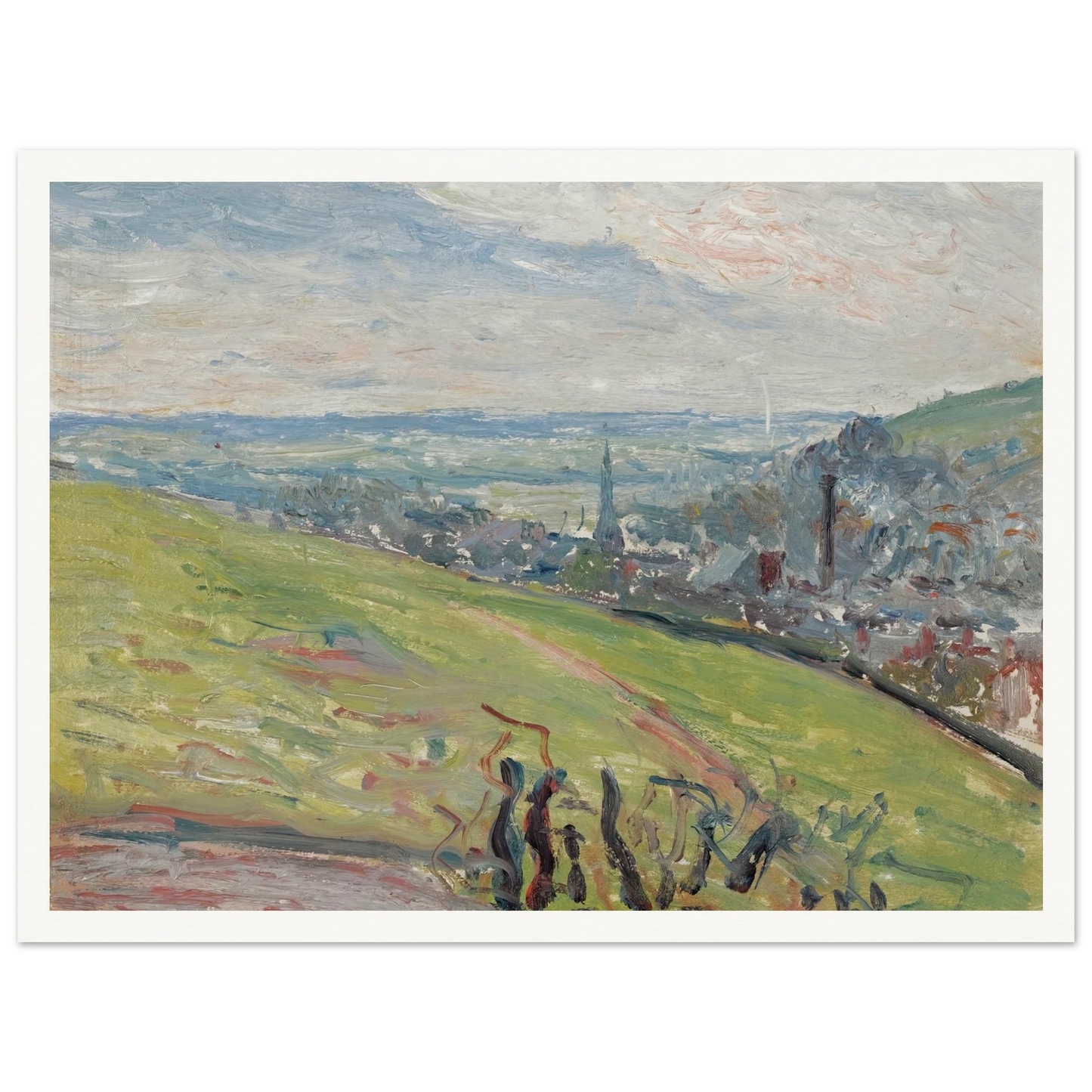 Environs De Rouen (1883) Art Print | Camille Pissarro-Quipham Collections