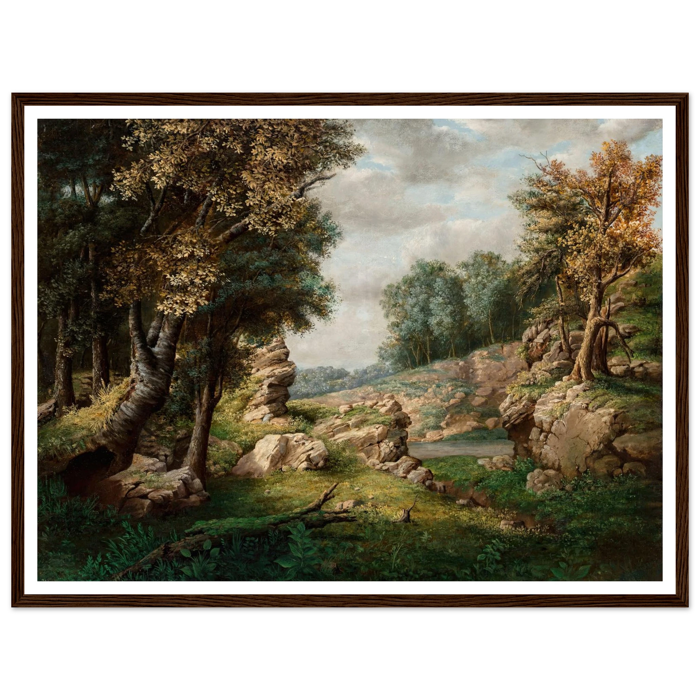 Rocky Dell (Near the Village) (circa 1849-1850) Art Print | George Inness-Quipham Collections