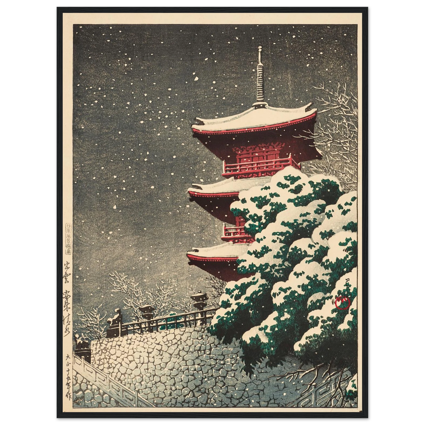 Izumo, Yasugi Kiyomizu (Yasugi Kiyomizu Temple at Izumo) (1926) Art Print | Kawase Hasui-Quipham Collections