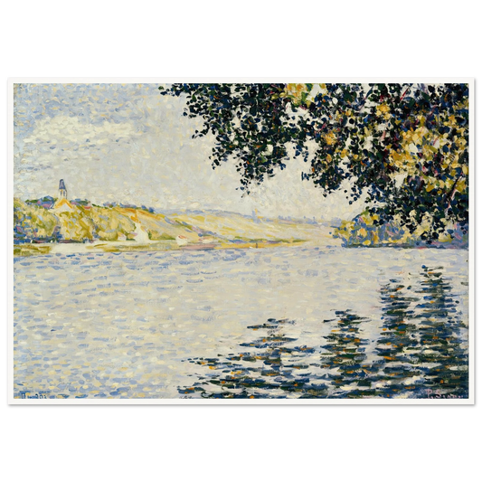 View of the Seine at Herblay (1889) Art Print | Paul Signac-Quipham Collections