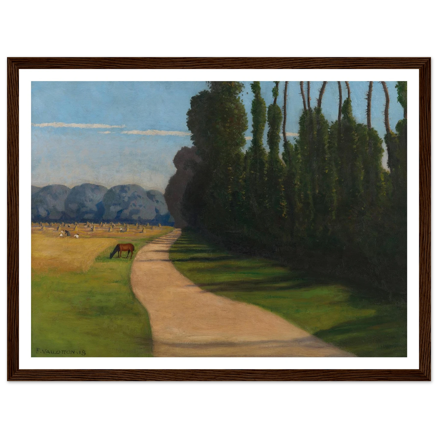 Chemin de la Croix-Rouge (1918) Art Print | Felix Vallotton-Quipham Collections