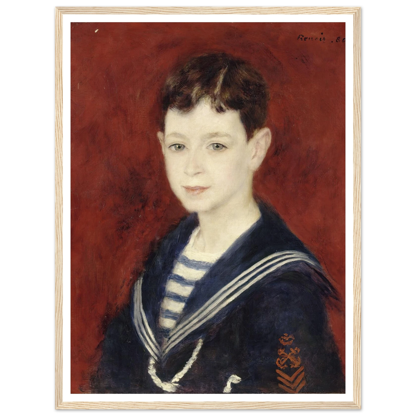 Fernand Halphen as a Boy (1880) Art Print | Pierre Auguste Renoir-Quipham Collections