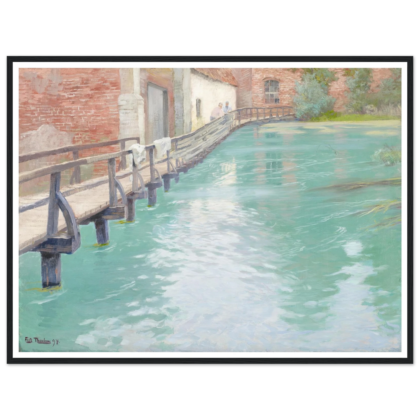 The Mills at Montreuil-sur-Mer, Normandy (1891) Art Print | Frits Thaulow-Quipham Collections
