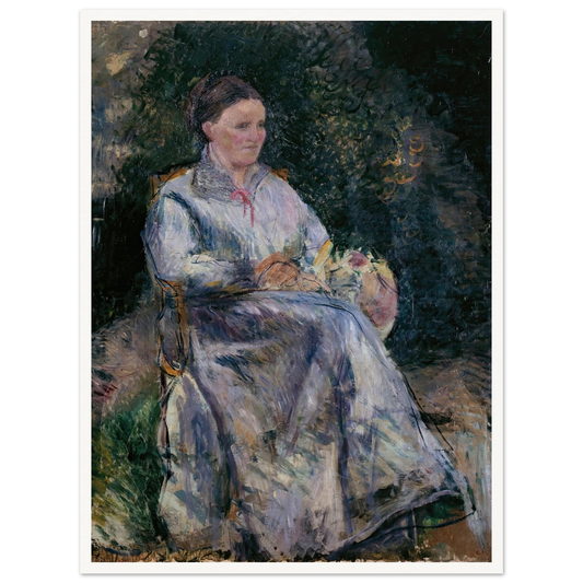 Julie Pissarro au jardin (1874) Art Print | Camille Pissarro-Quipham Collections
