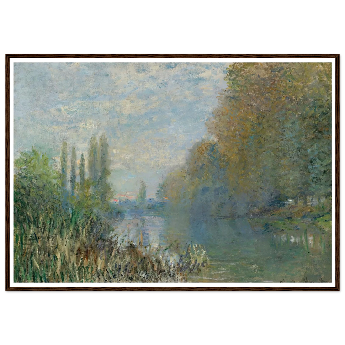 Bords De La Seine En Automne (1876) Art Print | Claude Monet-Quipham Collections