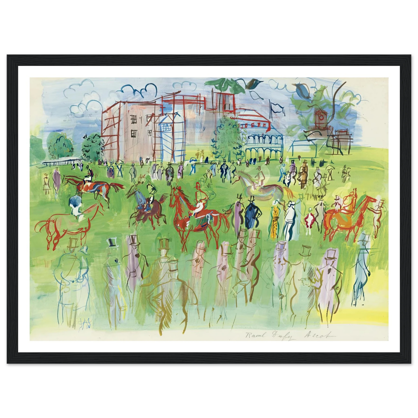 Avant le départ, Ascot Art Print | Raoul Dufy-Quipham Collections