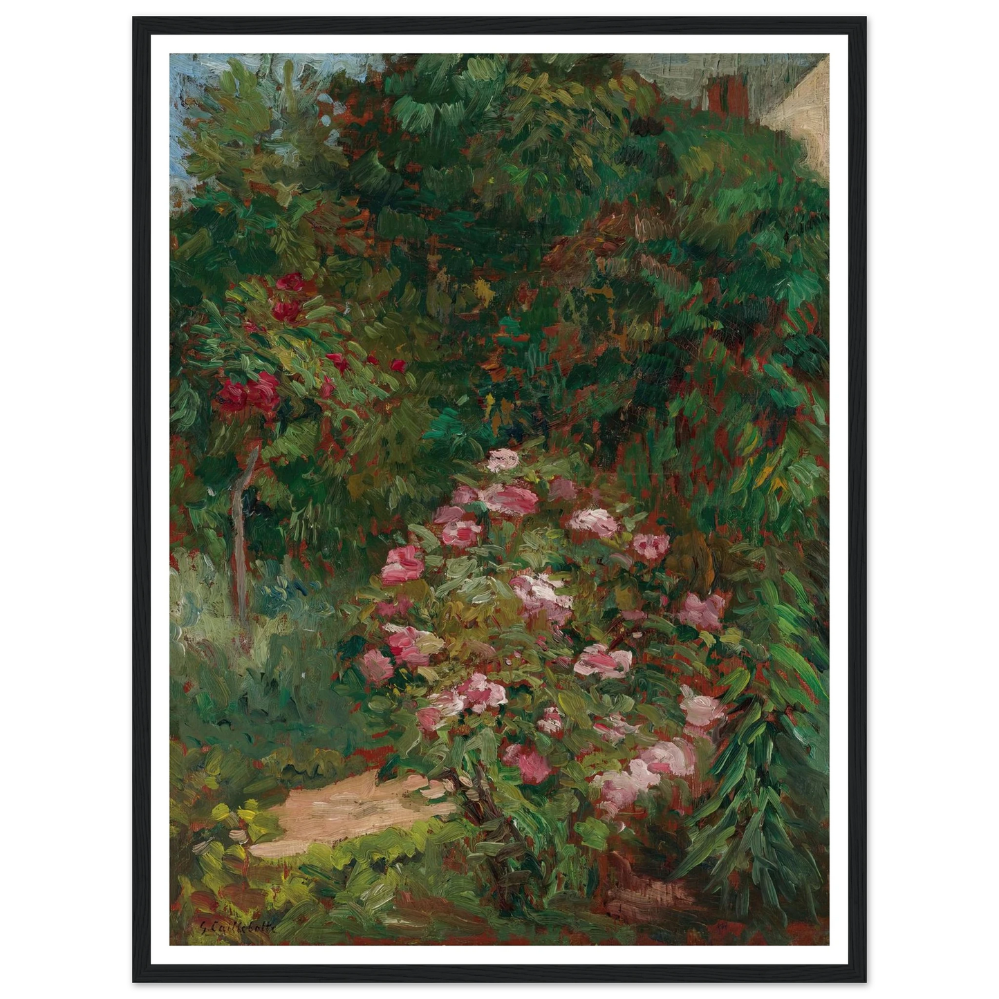 Massif De Fleurs, Jardin Du Petit Gennevilliers (1884) Art Print | Gustave Caillebotte-Quipham Collections