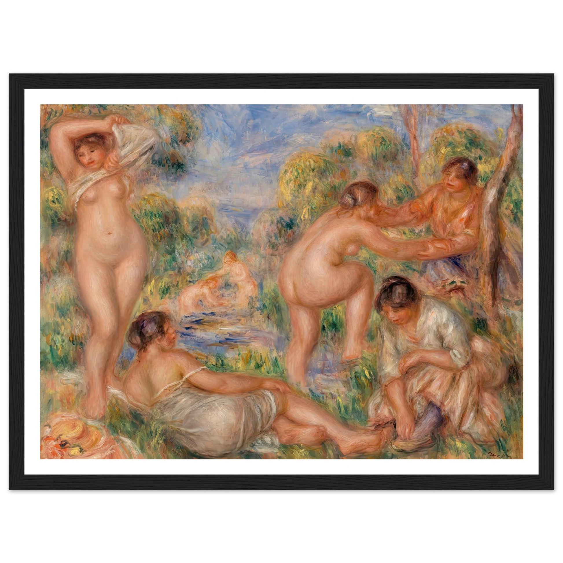 Bathing Group (1916) Art Print | Pierre Auguste Renoir-Quipham Collections