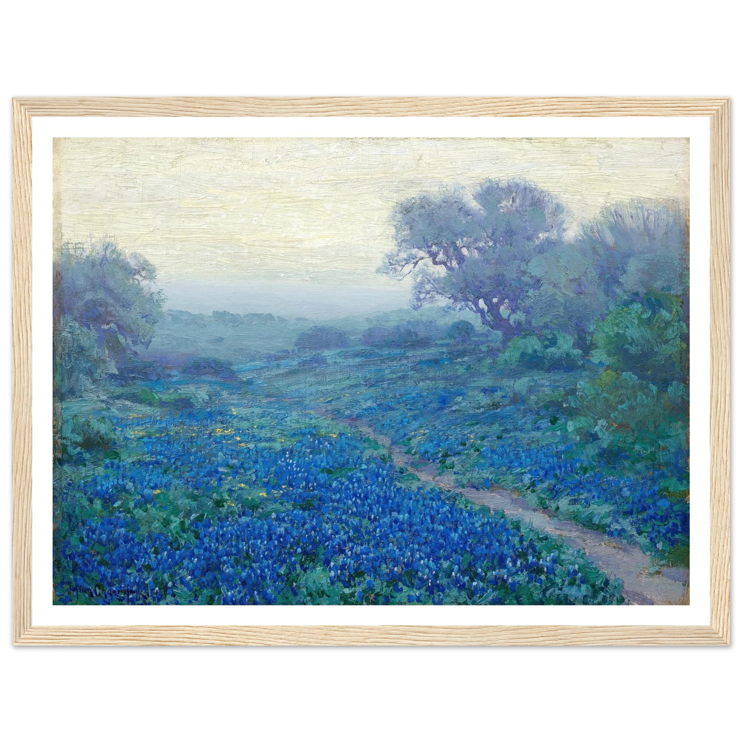 Bluebonnets at Sunrise (1917) Art Print | Julian Onderdonk-Quipham Collections