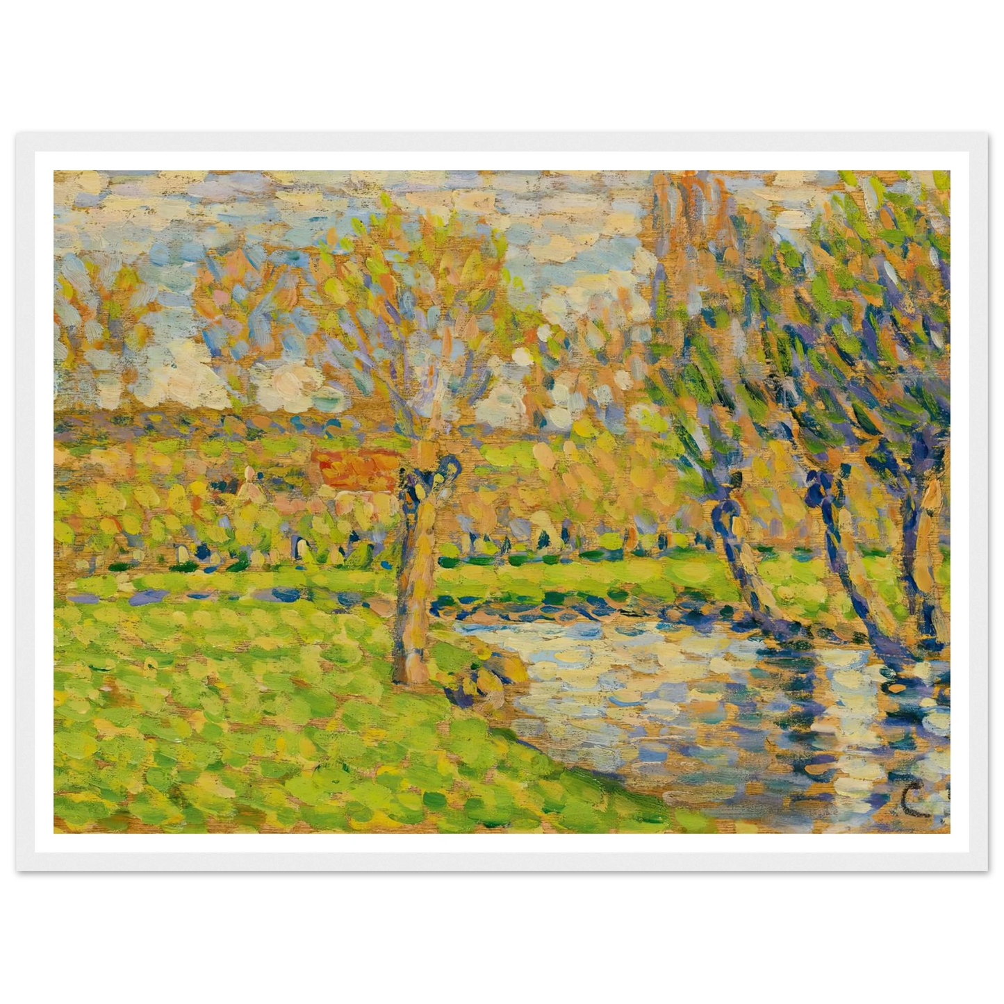 Bords De L’Epte À Éragny Art Print | Camille Pissarro-Quipham Collections