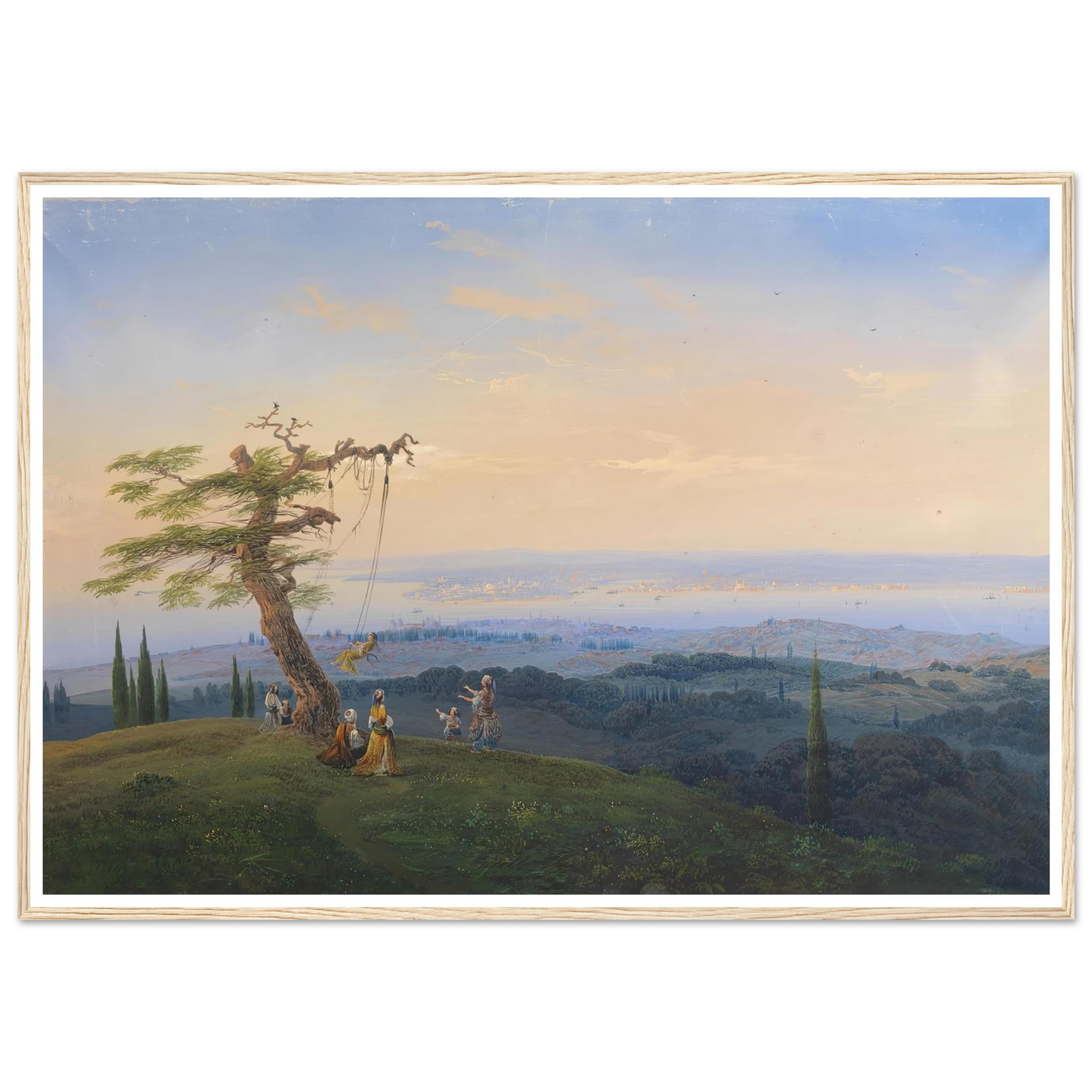 Abendliches Vergnügen vor den Toren Konstantinopels Art Print | Carlo Bossoli-Quipham Collections
