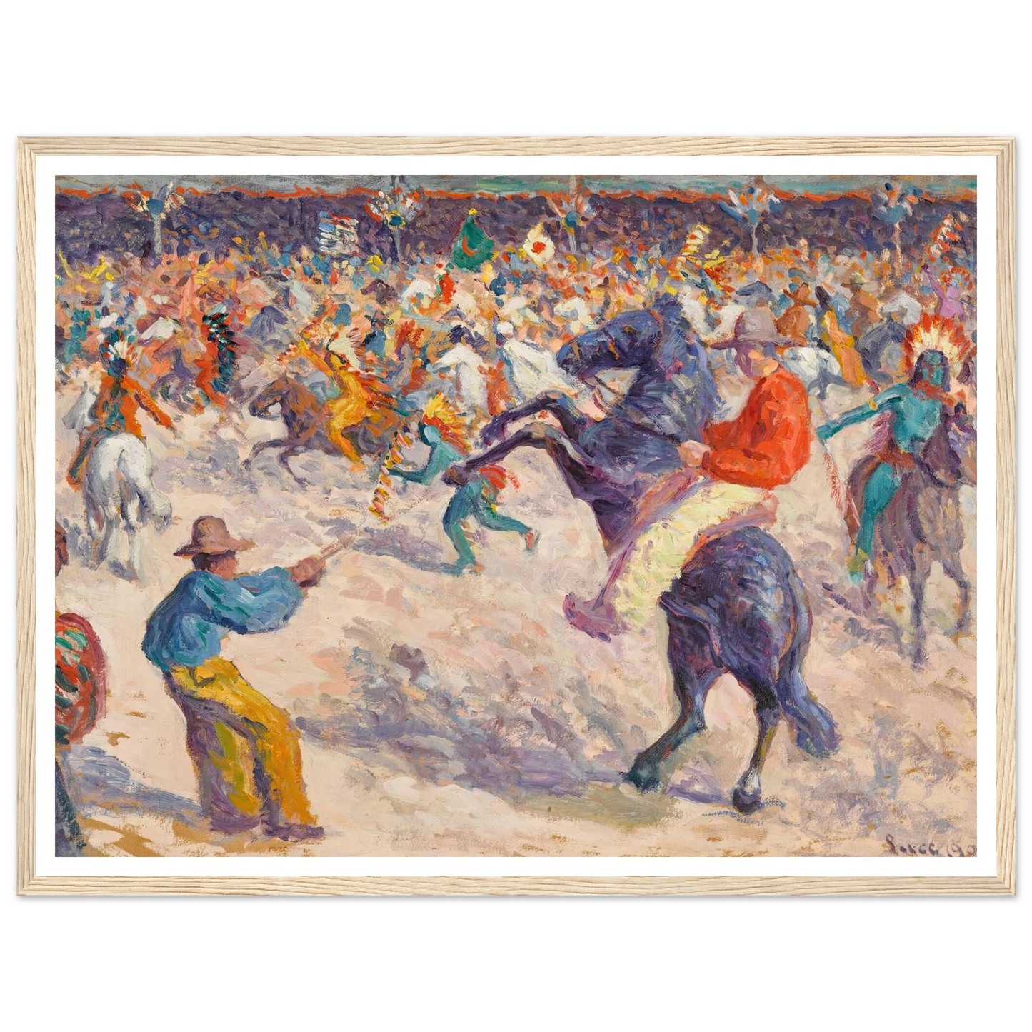 Buffalo Bill, le lasso (1906) Art Print | Maximilien Luce-Quipham Collections