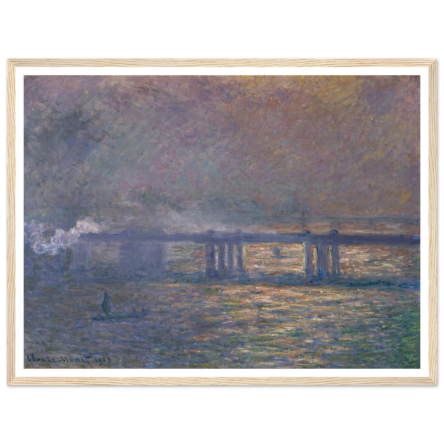 Charing Cross Bridge (1903) Art Print | Claude Monet-Quipham Collections