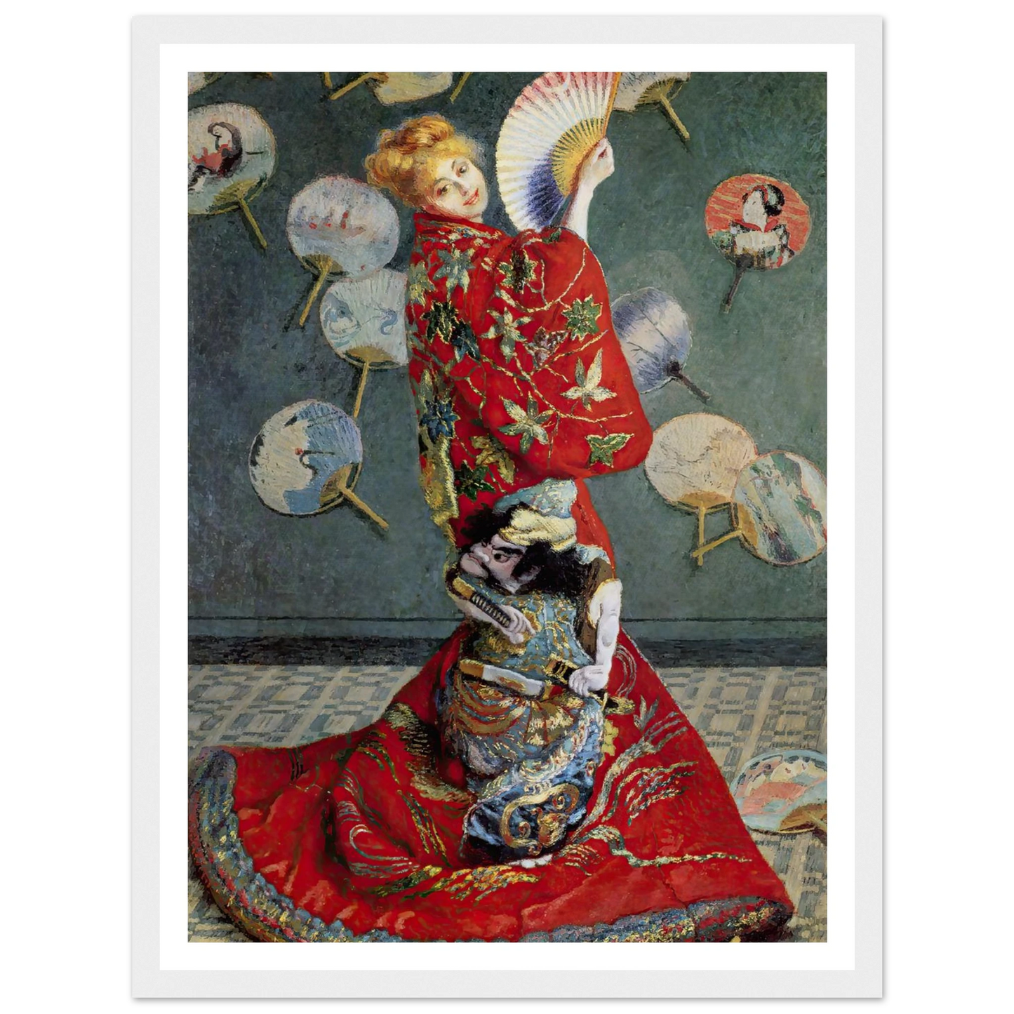 Camille Monet In Japanese Costume (1876) Art Print | Claude Monet-Quipham Collections