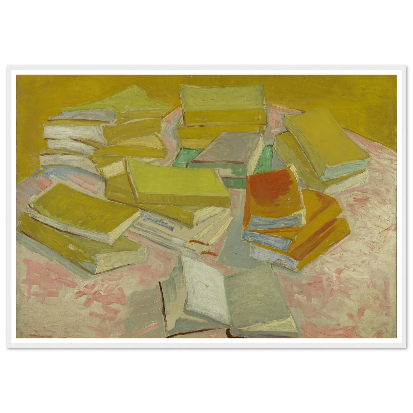 Piles of French novels (1887) Art Print | Vincent van Gogh-Quipham Collections