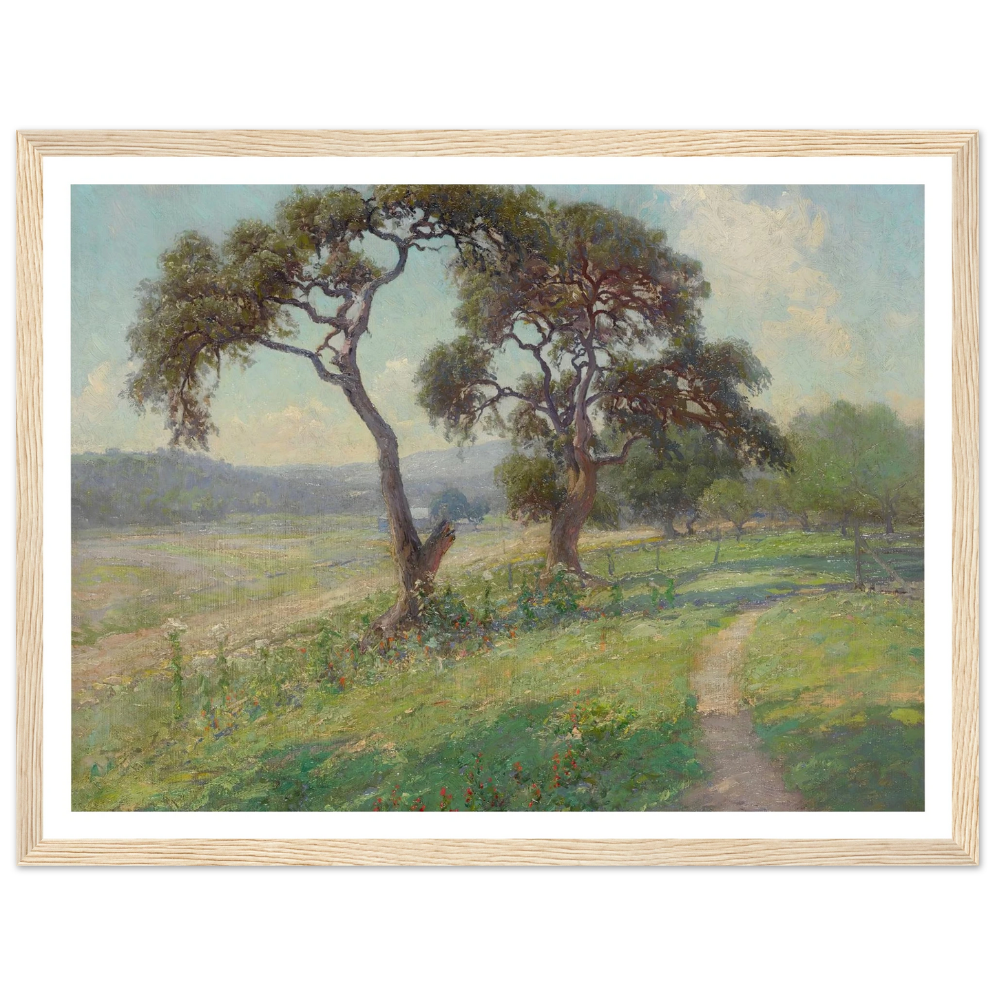 Untitled (Texas Hill Country Landscape) (circa 1915-1916) Art Print | Julian Onderdonk-Quipham Collections