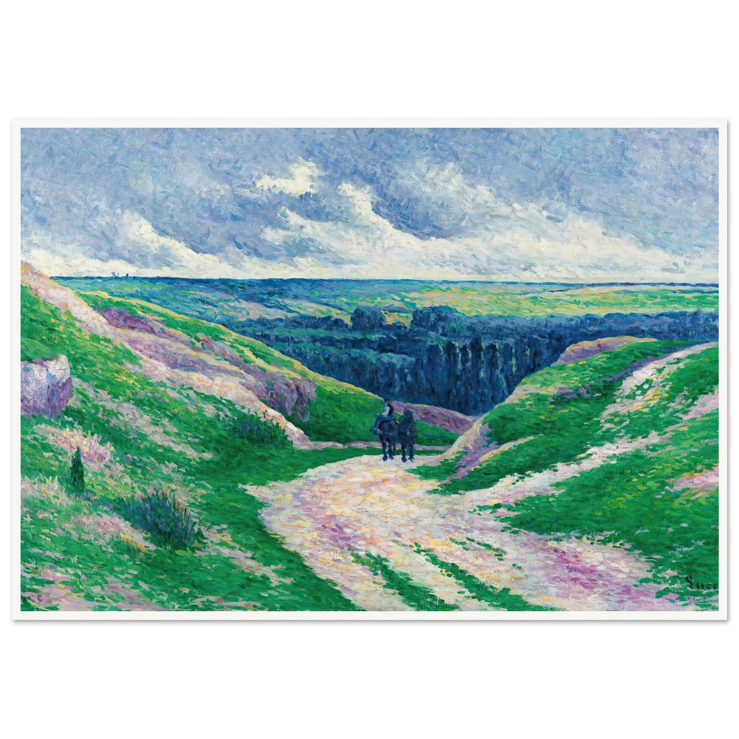 Paysage Près De Moulineux Sur Oise (circa 1902-03) Art Print | Maximilien Luce-Quipham Collections
