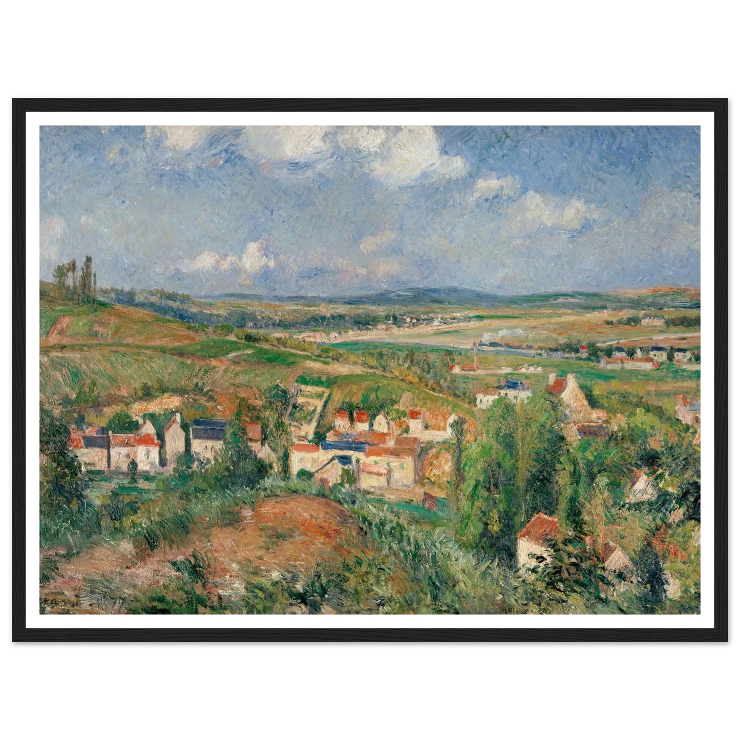 L’hermitage En Été, Pontoise (1877) Art Print | Camille Pissarro-Quipham Collections
