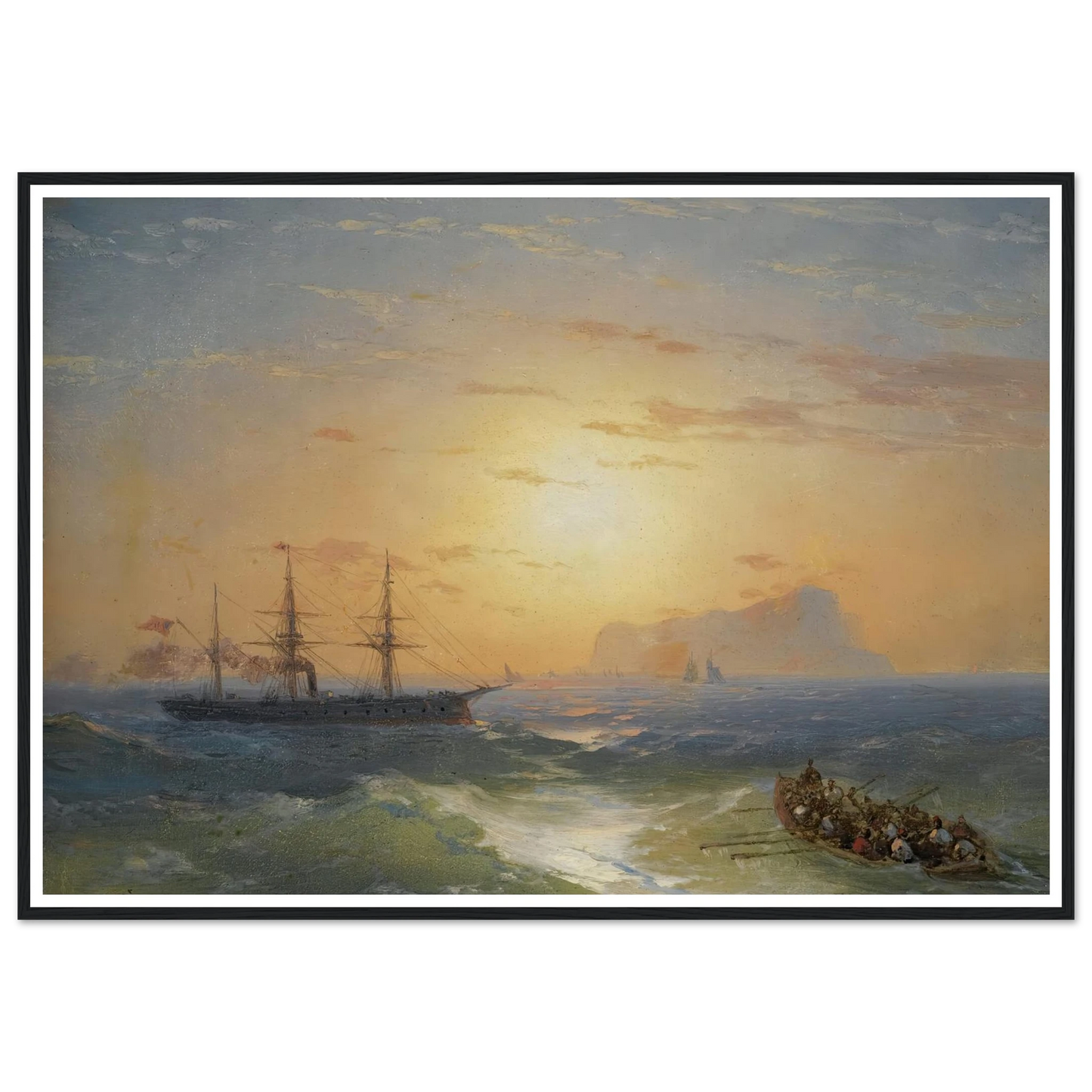 Shipping Off Ischia Art Print | Ivan Konstantinovich Aivazovsky-Quipham Collections