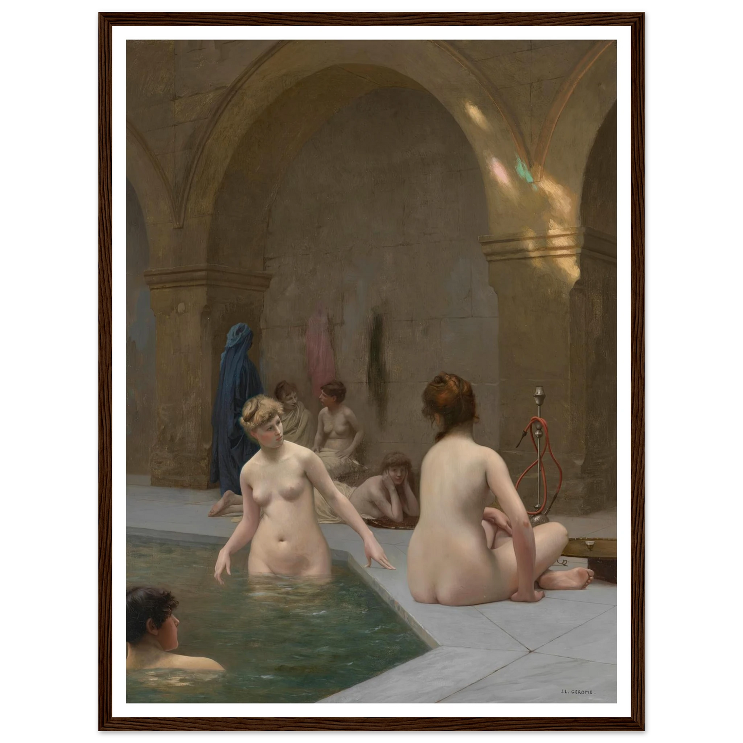 Baigneuses (1884) Art Print | Jean Leon Gerome-Quipham Collections