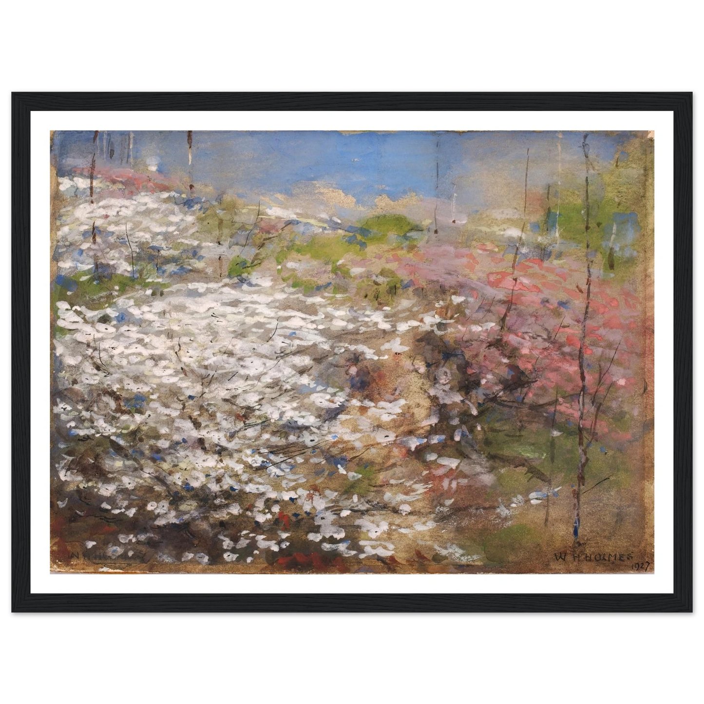 Field Of Blossoms (1927) Art Print | William Henry Holmes-Quipham Collections