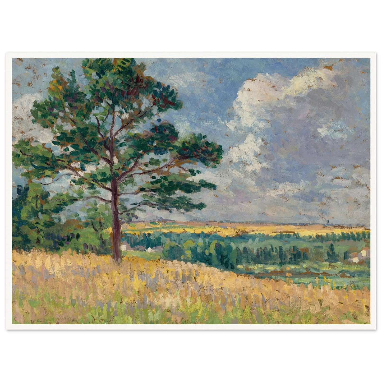 Paysage près de Méréville (circa 1905) Art Print | Maximilien Luce-Quipham Collections